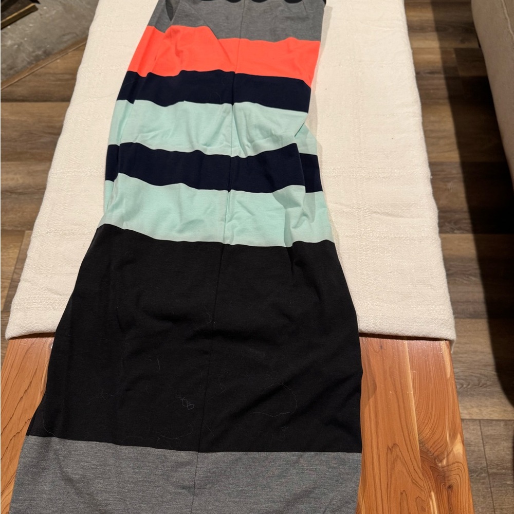 Striped Colorblock Maxi dress